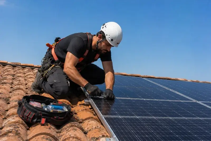 Maintenance et monitoring de panneaux solaires à Cassen